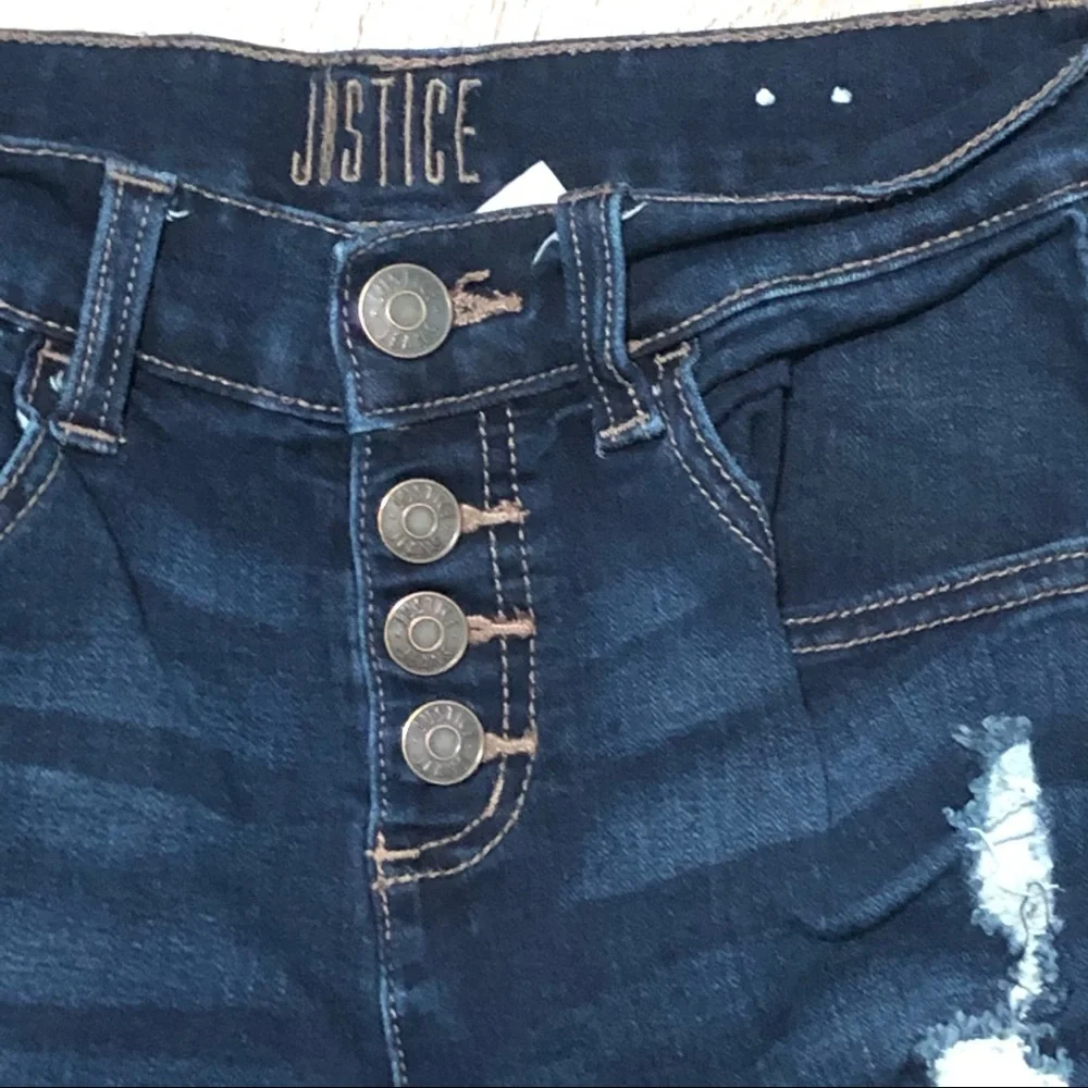 Justice Shorts, High Waisted, Button Fly